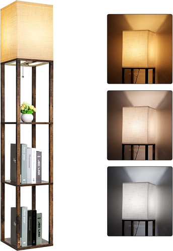 Floor lamp with shelves - lamp,