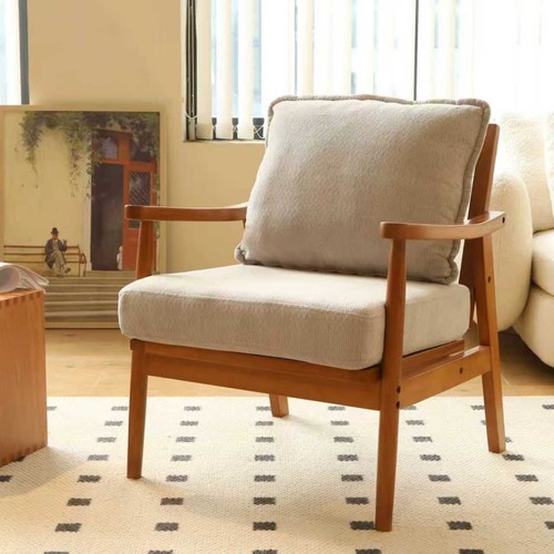 Accent chair with solid wood - solid,