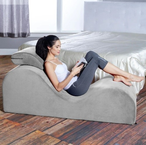 Grey chair yoga play - chair,
