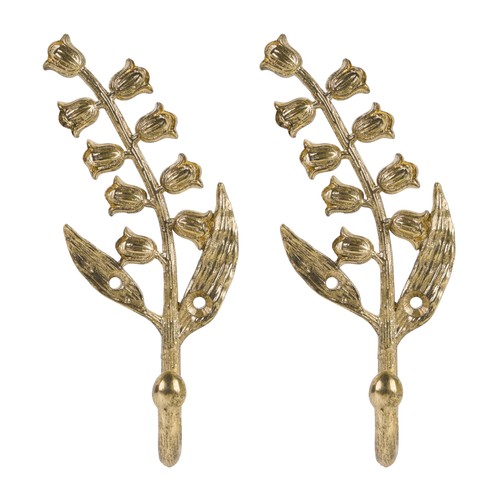 2pcs golden bellflower - 2pcs, hooks