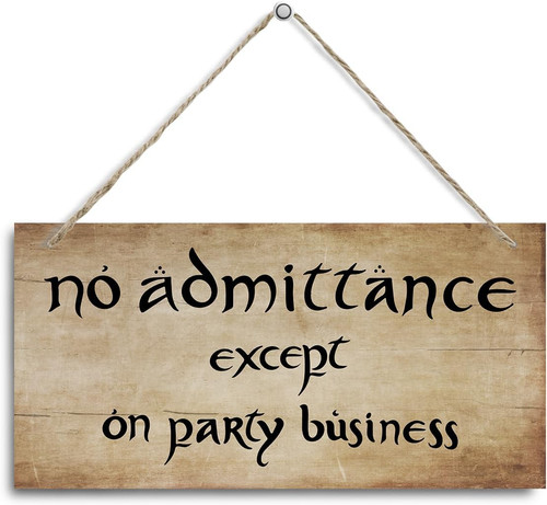 Admittance except party - no, on