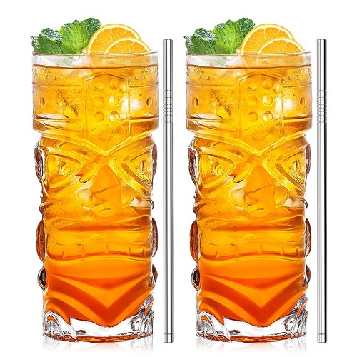 Clear tiki glasses - clear,