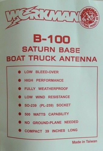 Workman saturn 100 no - workman, b-100