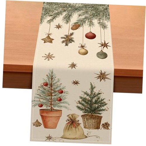 Vintage pine christmas - vintage, table