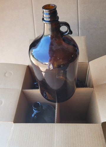 Vintage amber brown glass - amber,