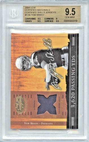 Tom brady 2004 leaf - brady,