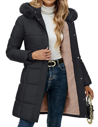 Women puffer jacket fleece - women's,