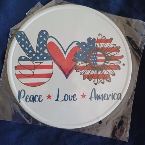 Metal sign wall art - 8",