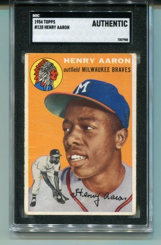 1954 topps hank aaron rookie - hank,