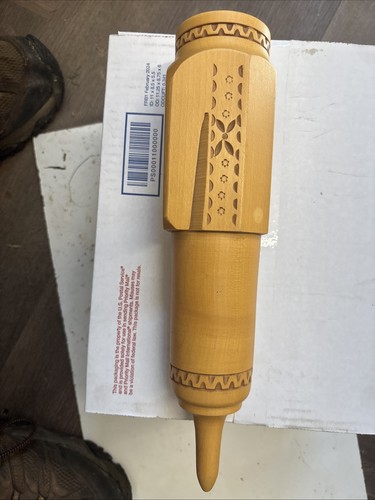 Vintage hand carved wooden - carved,