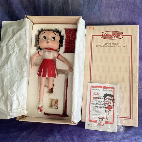 Betty boop porcelain doll - betty,