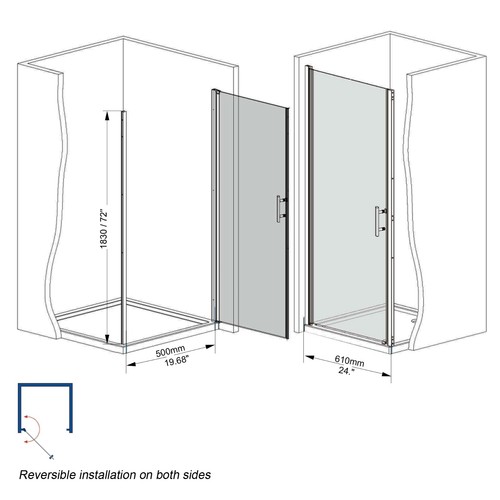 Frameless pivot shower door - pivot,