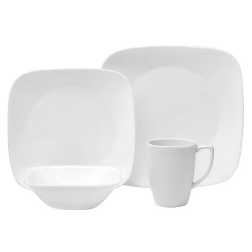 Corelle pure white dinnerware - pure,