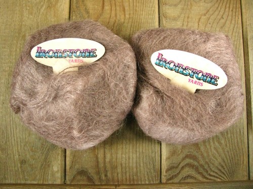 Mohair blend yarn light brown - mohair,