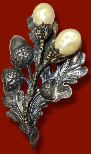 Vintage oak leaf acorn - xl,
