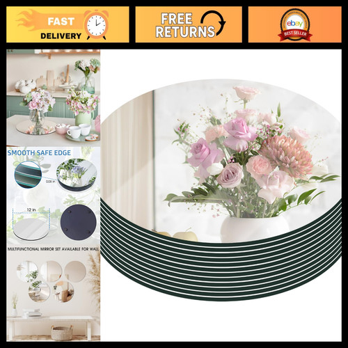 Round glass mirror - round,