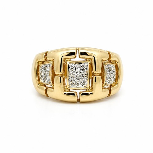 14k yellow gold single cut - gold,