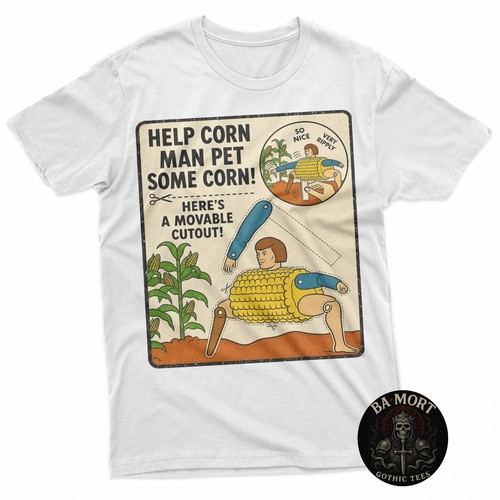 Help corn man pet some - man,
