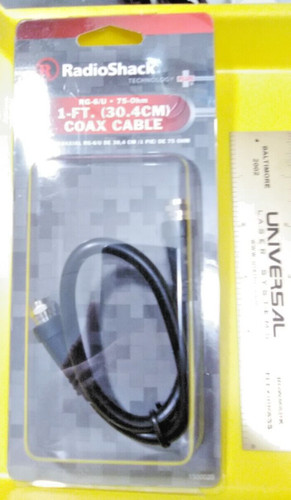 Radioshack 75 ohm 1ft - radioshack®,