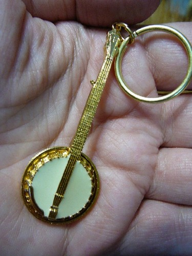 Banjo key chain ring - (m-312-b),