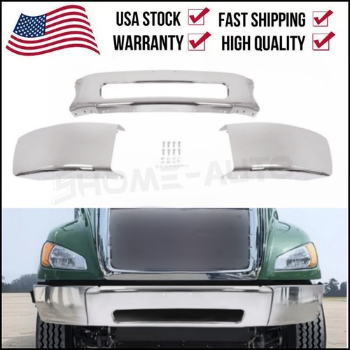 3pcs silver bumper - silver, chrome