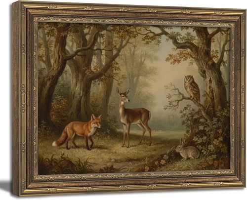 Vintage gold framed wall art - vintage,