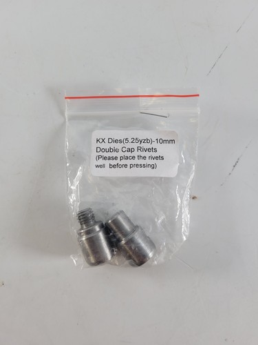 Dies 10mm double - dies, cap