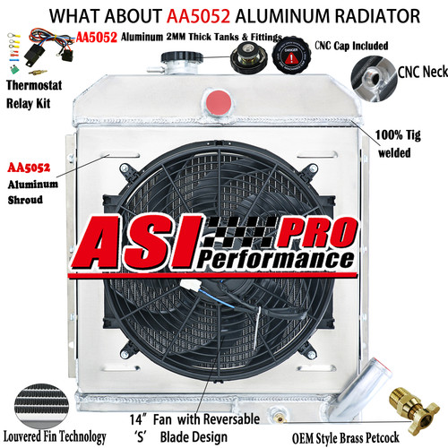 Row aluminum radiator shroud - row,