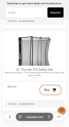 Vuly thunder pro safety - thunder, net