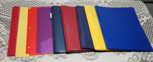 Lot pocket folders plastic - pocket,