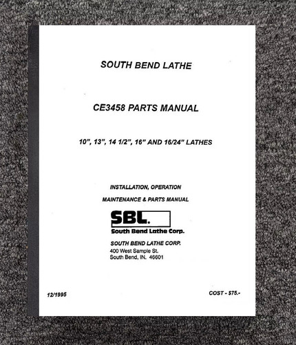 Lathe maintenance parts manual - maintenance,