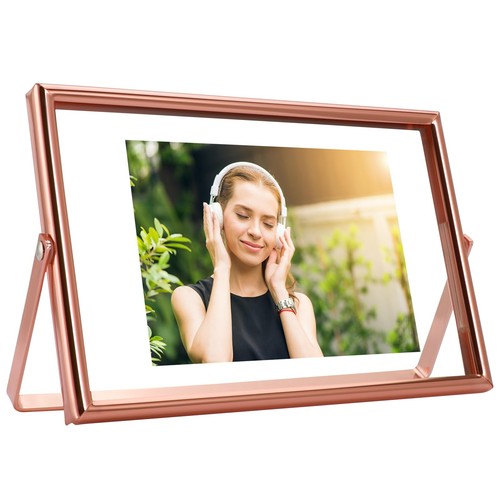 Rose gold floating frame - frame, 4x6"