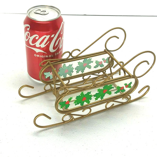 Christmas sleigh figurine x - figurine, 4"