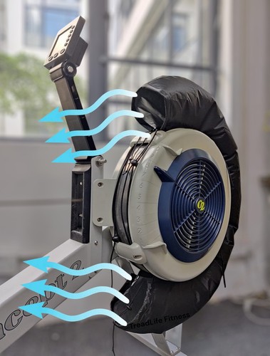 Rowing machine cooling airflow - rowing,