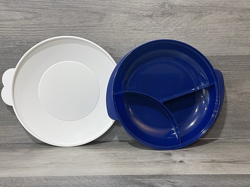 Tupperware divided plate - tupperware, w/