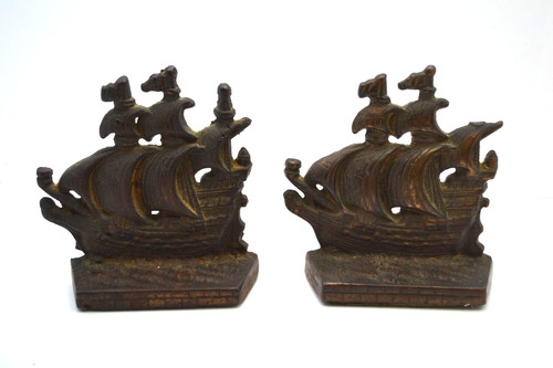 Pair vintage nautical ship - vintage,