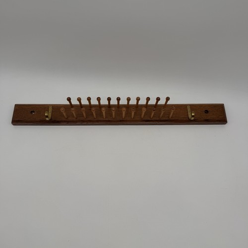 Vintage wooden tie rack - wooden, 23