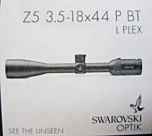 Swarovski 18x44mm 1 - 3.5-18x44mm, 1"