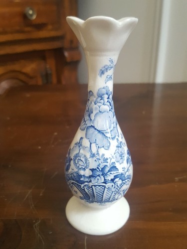 Vintage blue floral - blue,
