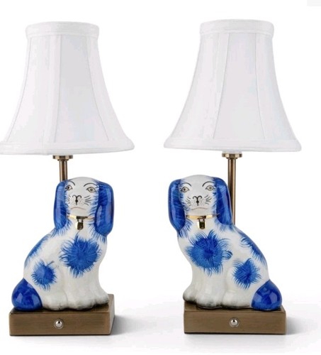 Blue and white - white, staffordshire