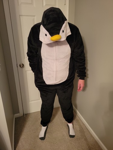 Black penguin unisex adult - xl,