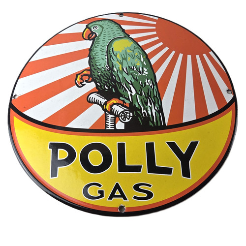 Vintage polly motor oil sign - motor,