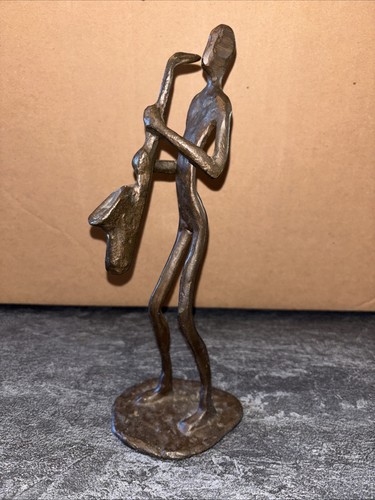 Saxophone jazz player figurine - player,