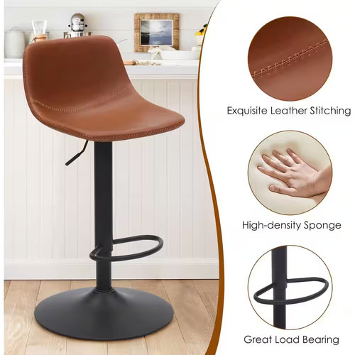 Whiskey brown faux leather - whiskey,