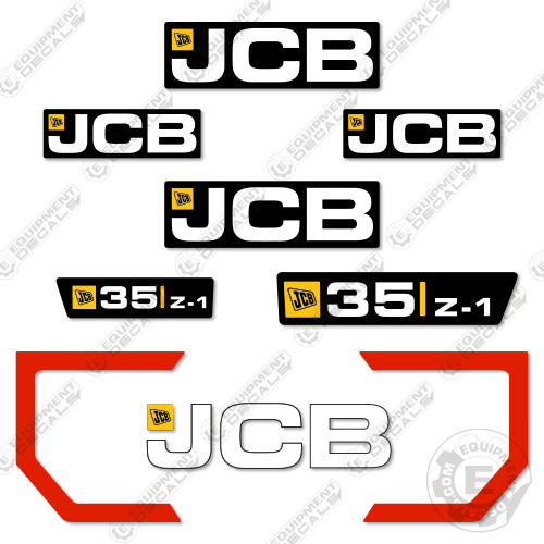 Fits jcb 35z decal - fits, 35z-1