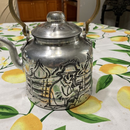 Vintage engraved aluminum - vintage,
