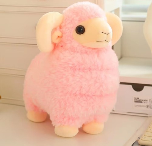 New pink sheep - pink, stuffed