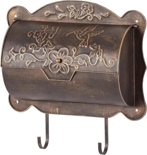 Wall mount mailbox with - wall,