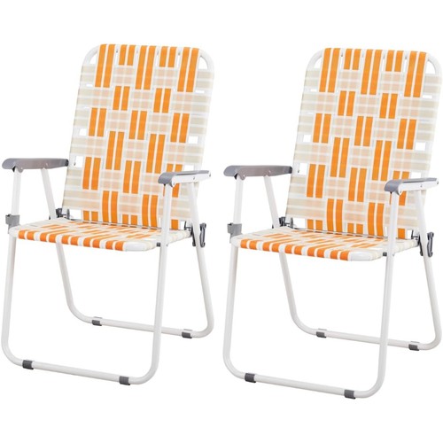 Pack webbed folding lawn - 2‑pack,