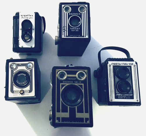 Vtg camera brownie - 5),